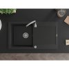 Mexen Leo - dřez granitový 90x50cm, 1-komorový, černá, 6501901010-77