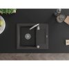 Mexen Enzo - dřez granitový 57,6x46,5cm, 1-komorový, černá-skvrny, 6506571005-76