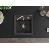 Mexen Vito - dřez granitový 52,0x49,0cm, 1-komorový, černá-skvrny, 6503521000-76