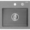 Mexen Milo - dřez granitový 43,5x41,0cm, 1-komorový, šedá, 6505441000-71