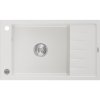Mexen Elias - dřez granitový 79,5x48,0cm, 1-komorový, bílá, 6511791005-20