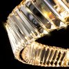Toolight, LED křišťálové závěsné svítidlo 27W APP1201-CP, čirá-zlatá, OSW-04591