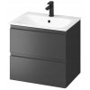 CERSANI szafka z umywalka MODUO 60 antracyt