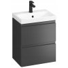 CERSANI szafka z umywalka MODUO SLIM 50 antracyt Stan opakowania oryginalne