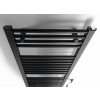 Aqualine, DIRECT-E elektrické topné těleso, rovné, 450x960 mm, 300 W, černá, ILE94TB