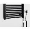 Aqualine, DIRECT-E elektrické topné těleso, rovné, 450x960 mm, 300 W, černá, ILE94TB