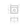3118 1 zlew mercato dekor 1k b o 410x440x165 3 5 osprzet