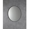 Sapho, SHARON LED podsvícené zrcadlo Ø 80c m, černá mat (E28904CI), 31255CI
