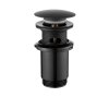Invena, univerzální odtoková zátka typu ClickClack, černá matná, INV-SC-B1-174-V