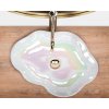 Rea Pearl Akkoya, umyvadlo na desku 505x380x135 mm, vícebarevné, REA-U3309