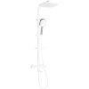 Mexen CQ33 vanová a sprchová souprava s dešťovou sprchou a termostatickou baterií, bílá/chrom - 779103395-21
