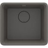 Deante Momi, 1-komorový granitový dřez 500x450x230 mm s úsporným sifonem, antracitová, DEA-ZKM_T10A