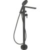 Deante Arnika, volně stojící vanová baterie s ruční sprchovou soupravou, černá matná, DEA-BQA_N17M