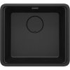 Deante Momi, 1-komorový granitový dřez 500x450x230 mm s úsporným sifonem, grafitová metalíza, DEA-ZKM_G10A