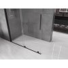 Mexen Velar, posuvné dveře do otvoru typ Walk-In 130 cm, 8mm čiré sklo, černá matná, 871-130-000-03-70