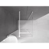 Mexen Velar, sprchový kout s posuvnými dveřmi 100(dveře) x 100(stěna) cm, 8mm čiré sklo, bílá, 871-100-100-01-20