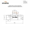 Invena, úhlový ventil s keramickou hlavou 1/2" X 1/2", zlatá lesklá, INV-ZW-49-01Z-W