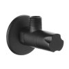 Invena, úhlový ventil s keramickou hlavou 1/2" X 3/8", černá matná, INV-ZW-49-00C-W