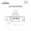 Invena, úhlový ventil s keramickou hlavou 1/2" X 3/8", černá matná, INV-ZW-49-00C-W