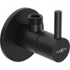 Mexen R2, rohový ventil pro baterii 1/2"x3/8", černá matná, 79972-70