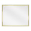 Mexen Loft, obdélníkové koupelnové zrcadlo 50 x 40 cm, barva rámu zlatá lesklá, 9852-050-040-000-50