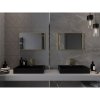 Mexen Loft, obdélníkové koupelnové zrcadlo 60 x 40 cm, barva rámu zlatá lesklá, 9852-060-040-000-50