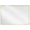 Mexen Loft, obdélníkové koupelnové zrcadlo 90 x 60 cm, barva rámu zlatá lesklá, 9852-090-060-000-50