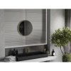 Mexen Loft, kulaté koupelnové zrcadlo 45 cm, barva rámu zlatá lesklá, 9850-045-045-000-50