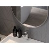 Mexen Loft, kulaté koupelnové zrcadlo 60 cm, barva rámu broušená ocel, 9850-060-060-000-10