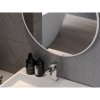 Mexen Loft, kulaté koupelnové zrcadlo 70 cm, barva rámu bílá, 9850-070-070-000-20