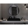 Mexen Loft, kulaté koupelnové zrcadlo 95 cm, barva rámu černá matná, 9850-095-095-000-70