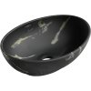 Mexen Elza, umyvadlo na desku 405x330x140 mm, černá-imitace kamene, 21014084