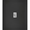Mexen Hugo, obdélníková sprchová vanička SMC 130 x 100 cm, černá, ocelová krytka, 42701013-X