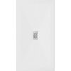 Mexen Hugo, obdélníková sprchová vanička SMC 170 x 100 cm, bílá, ocelová krytka, 42101017-X