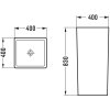 353099 mexen tana volne stojace umyvadlo 40x40x83 cm cierna matna 26044070