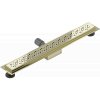 Mexen Flat M12 nerezový sprchový žlab 70 cm, zlatá, 1521070-15