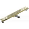 Mexen Flat M12 nerezový sprchový žlab 70 cm, zlatá, 1521070-15