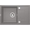 Deante Corio, 1-komorový granitový dřez 670x440x175 mm, šedá metalíza, DEA-ZRC_S113