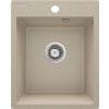 Deante Corrio, 1-komorový granitový dřez 400x500x211 mm, písková, DEA-ZRC_7103