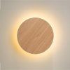 Toolight, LED nástěnné svítidlo 20cm 12W APP1405-W WOOD, přírodní hnědá, OSW-03086