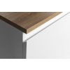 Aqualine, ALTAIR skříňka s deskou 62,5 cm, bílá/dub emporio, AI267-02