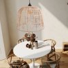 Toolight Boho, stropní svítidlo 40cm 1xE27 APP1352-1CP, černá-přírodní hnědá, OSW-05765