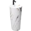 Rea Blanka volně stojící umyvadlo, 84 x 40 cm, Marble imitace kamene, REA-U8704