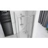 Rea Rapid Swing, rohový sprchový kout 100(dveře) x 90(stěna) x 195 cm, 6mm čiré sklo, chromový profil, KPL-K5606