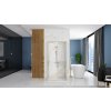 Rea Rapid Slide, 3-stěnný sprchový kout s posuvnými dveřmi 120(dveře) x 90(stěna) x 195 cm, 6mm čiré sklo, zlatý matný profil, KPL-04714