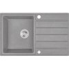 Laveo Margarita, 1-komorový granitový dřez 790x490x230 mm, šedá, LAV-SBM_511T