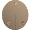 Hansgrohe ShowerSelect Comfort S, ventil pod omítku pro 3 spotřebiče, kartáčovaný bronz, HAN-15558140