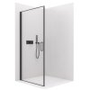 Cerano Porte, 1-křídlé sprchové dveře 80x195 cm, 8mm čiré sklo, černý profil, CER-CER-413486