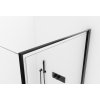 Cerano Porte, 1-křídlé sprchové dveře 80x195 cm, 8mm čiré sklo, černý profil, CER-CER-413486