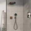 Hansgrohe ShowerSelect Comfort E, termostat pod omítku pro 2 spotřebiče s EN1717, kartáčovaný bronz, HAN-15578140